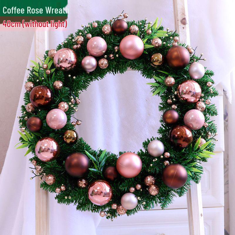 Рождественский венок кольцо из ротанга: 50/60/80СМ Подвеска на дверь и 2,7М Ротанговая гирлянда для украшения дерева/окна