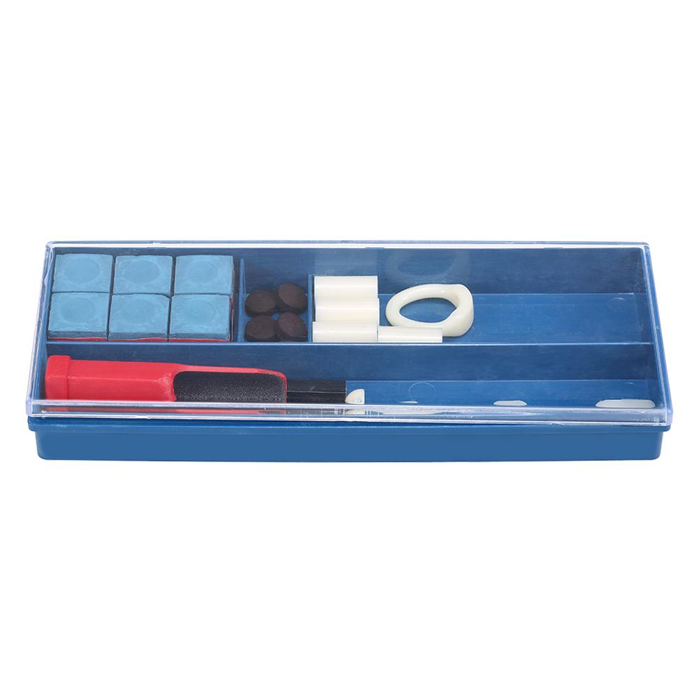 20 IN 1 Billiard Repair Kit Cue Tip Repair Tool Billiard Chalk Pool Cue Tips Cue Stick Ferrules Cue Tip Clamp Cue Tip