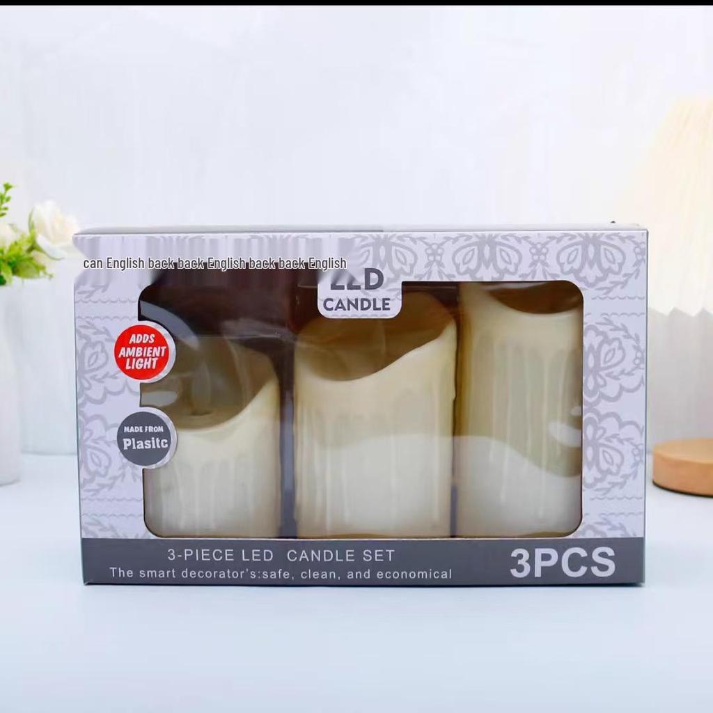 Светодиодный светильник-свеча с качающимся лицом и волнообразным ртом для свадьбы, дня рождения, Рождества, концертов