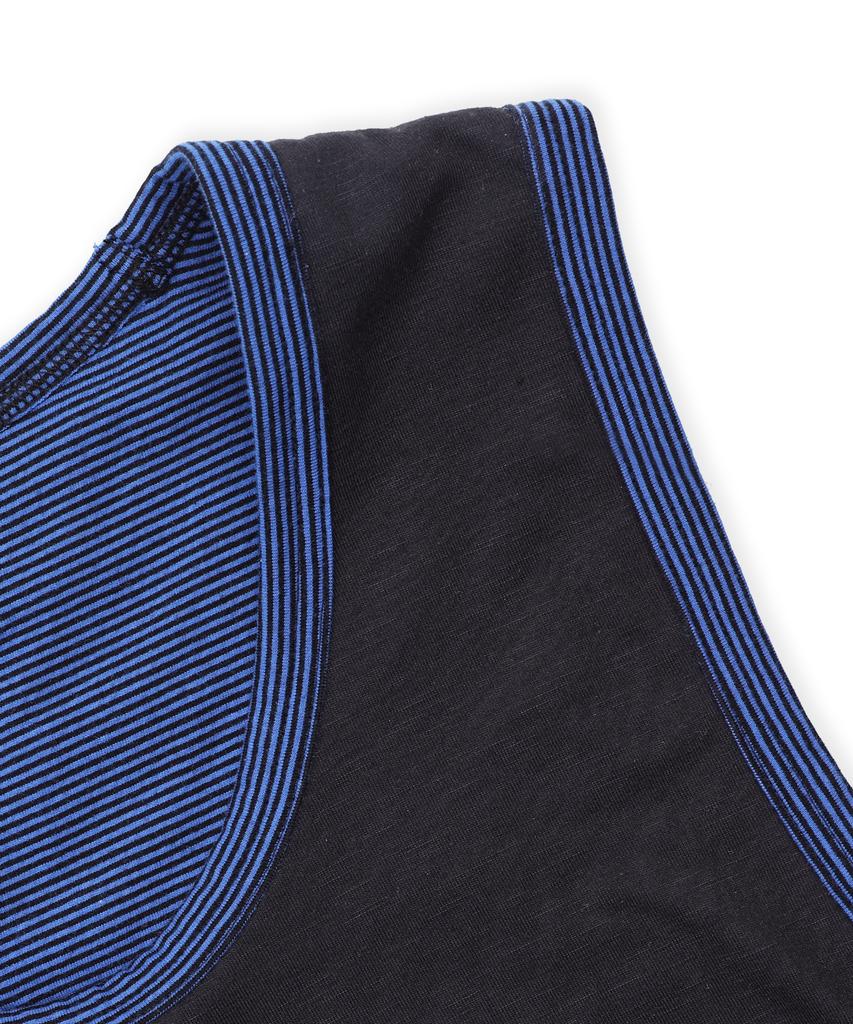 GLACK Gt186 Slope Reversible Stripe Sleeveless (Black/Navy)