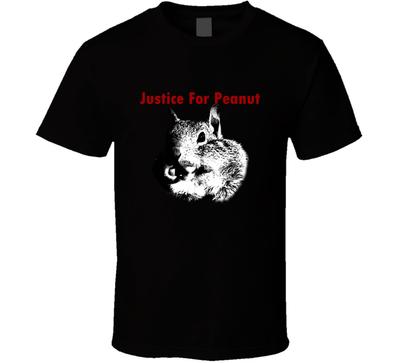 Justice For Peanut Squirrel Tee Funny Animal Hunter Crazy T Shirt Gift New Unisex T-Shirt