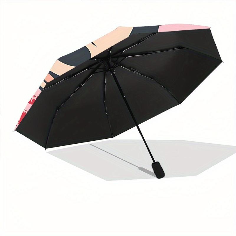 1pc Minnie Mouse Automatic Folding Umbrella, Compact Portable Travel Umbrella, Perfect Gift for Friends yy250806050