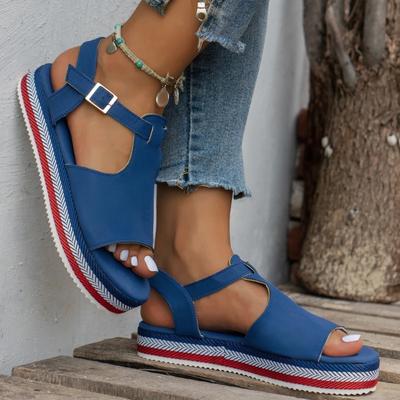 Женские гладиаторские туфли Модные спортивные женские сандалии Модные повседневные босоножки на платформе Летняя женская обувь