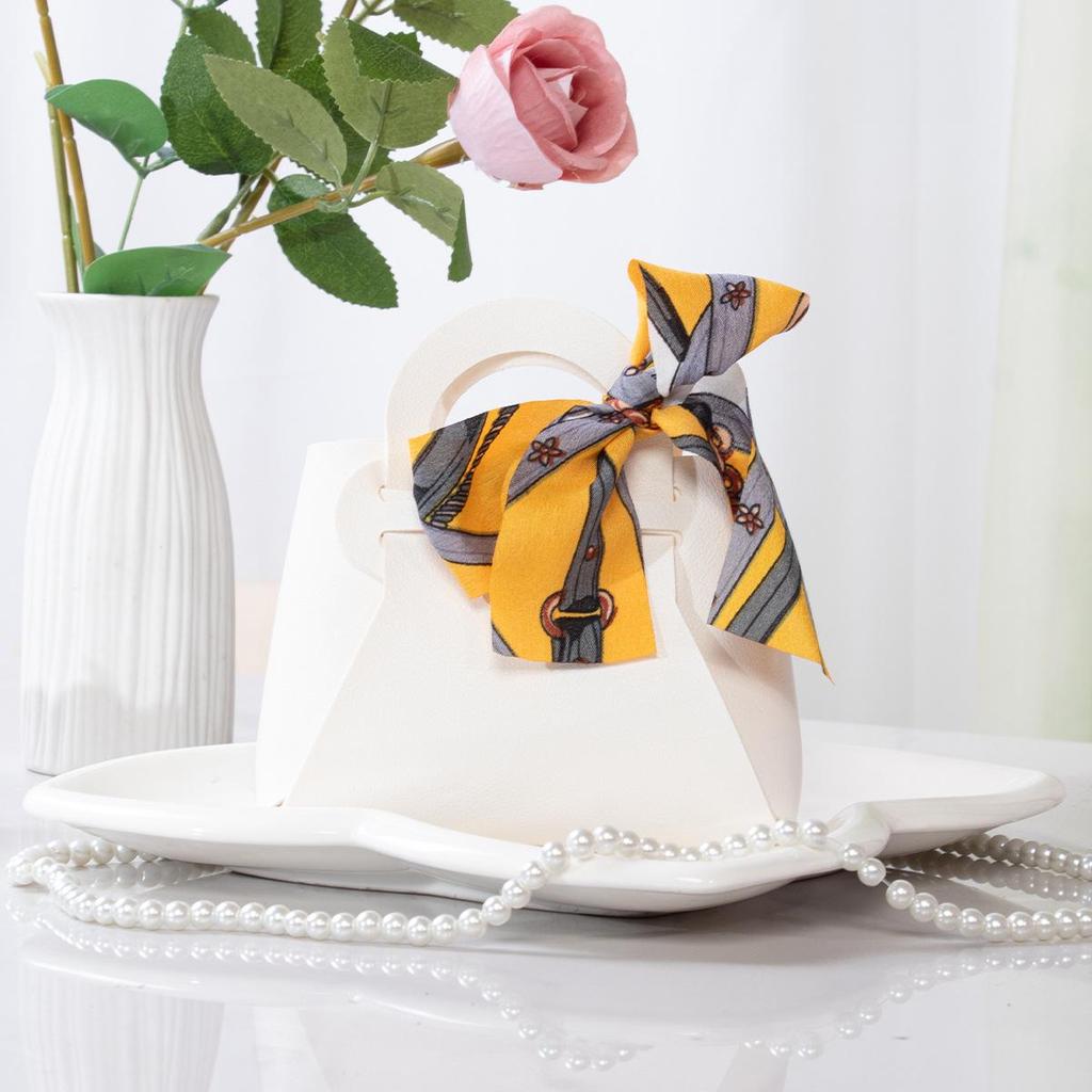 Korean Style Leather Candy Wedding Handbag and Gift Box