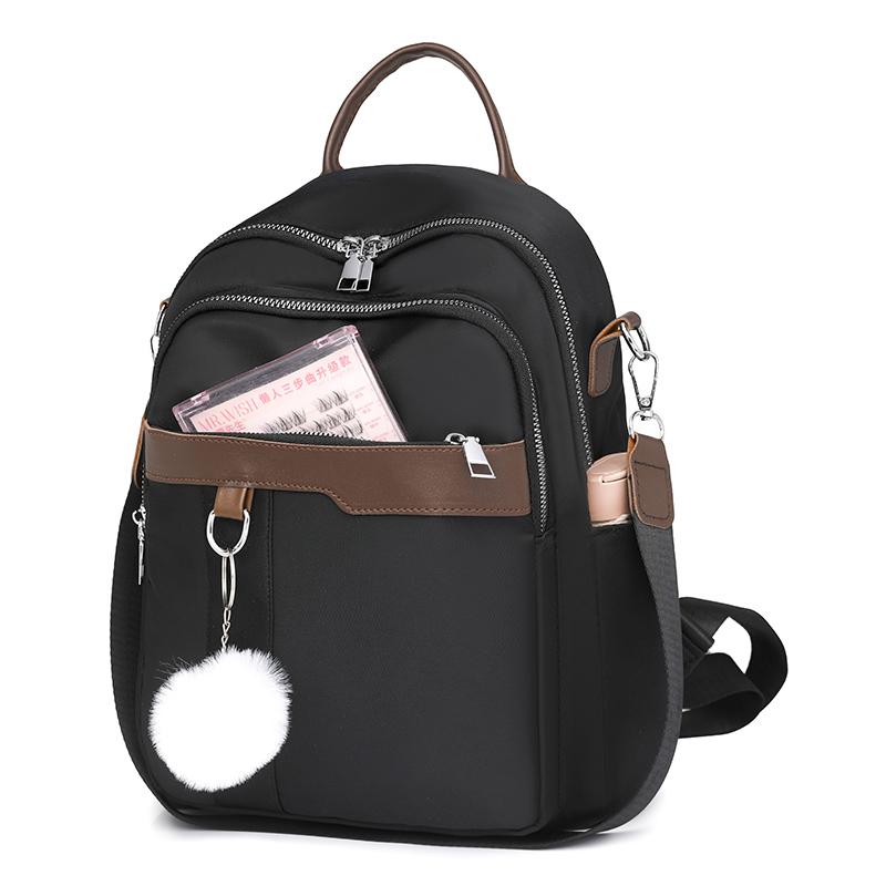 Женский контрастный цветной рюкзак, нейлоновая сумка через плечо, многофункциональный рюкзак