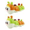 Electric Crawling Caterpillar Toy with Light Music Educational Baby Tummy Time Light-up Movable Eyes Cartoon Caterpillar Musical Toy Toddlers