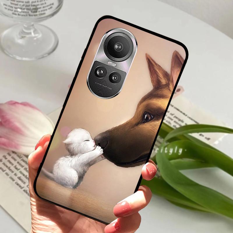 Чехол для Oppo Reno 10 5G CPH2531 Reno10 Ударопрочный Мягкий ТПУ Силиконовый Чехол для Телефона Для Oppo Reno 10 Pro 5G CPH2525 Funda Мультяшный