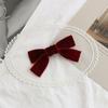 10/20Pcs Christmas Velvet Bows Small Wreath Bow Decoration Handmade DIY Crafts Wine Red Bows Xmas