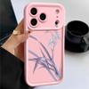 Purple Orchid Floral Pattern Case For iPhone 17 Pro Max Funda Shockproof Bumper Cover For iPhone 16 Pro Max 15 14 13 12 11 Air 16E
