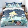 Постельное белье с принтом покемона Джирачи, 3 предмета: 1 пододеяльник, 2 наволочки. Теплый мягкий комплект постельного белья для взрослых и детей. Роскошный подарок.