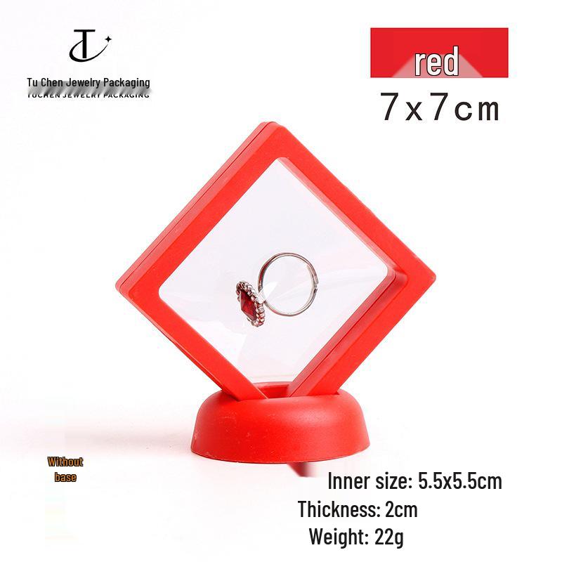Красная шкатулка для демонстрации и хранения ювелирных изделий для серег и подвесок