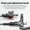 TANKE MTB Hydraulic Disc Brake Set 160mm Rotors Oil Calliper Plate Mountain Bicycle Clamp Handle Bike Double piston oil brake