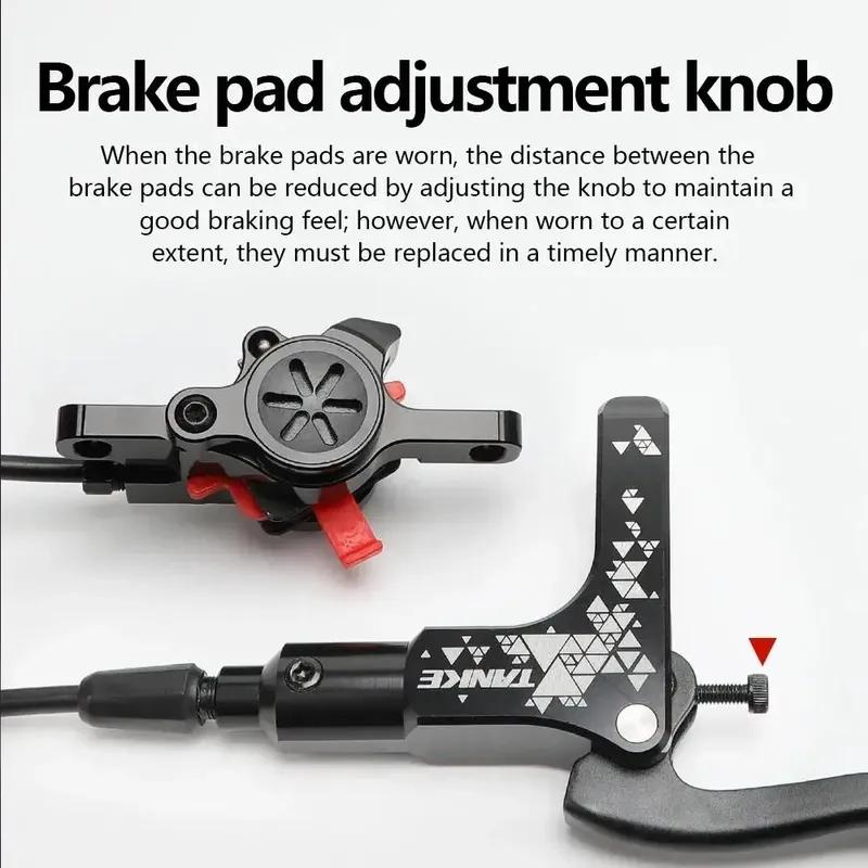 TANKE MTB Hydraulic Disc Brake Set 160mm Rotors Oil Calliper Plate Mountain Bicycle Clamp Handle Bike Double piston oil brake