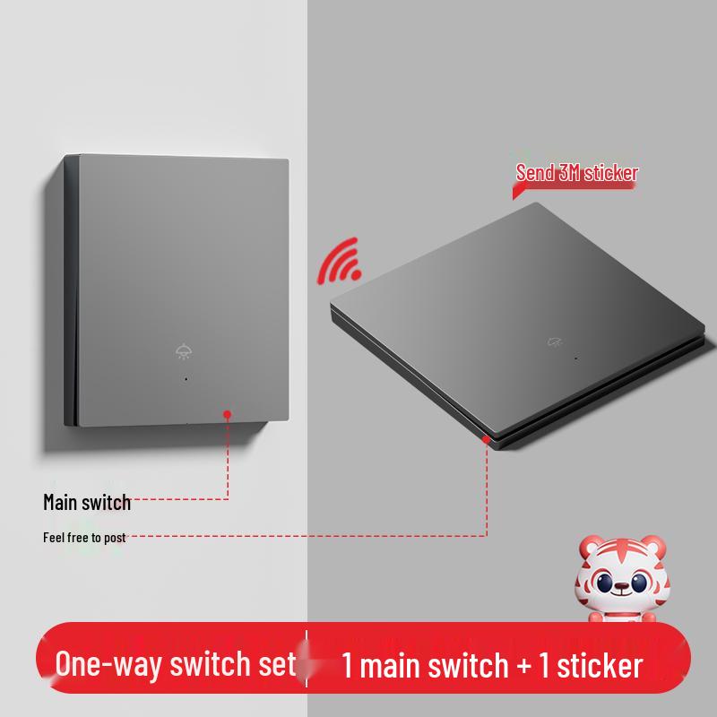 Умный беспроводной выключатель света с двойным управлением - Не требует проводки, 220В, система удаленного управления "мастер-ведомый"