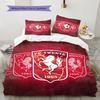 FC Twente Enschede Pattern Bedding Home Decoration Birthday Gift ( 1 duvet cover + 2 pillowcase, without core),fan merchandise.