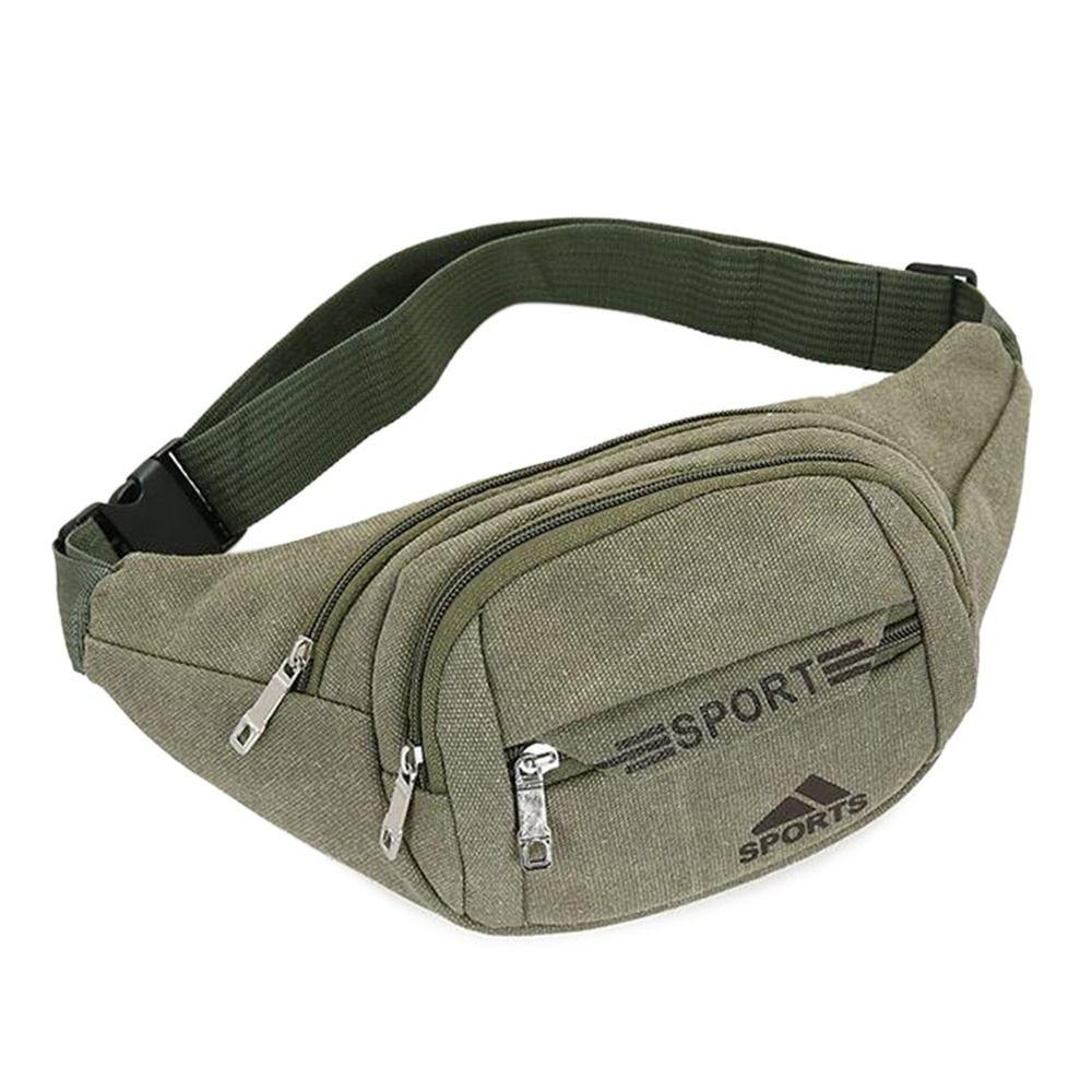 Сумки для бега Мужские сумки через плечо Холщовая поясная сумка Товары для путешествий на открытом воздухе
