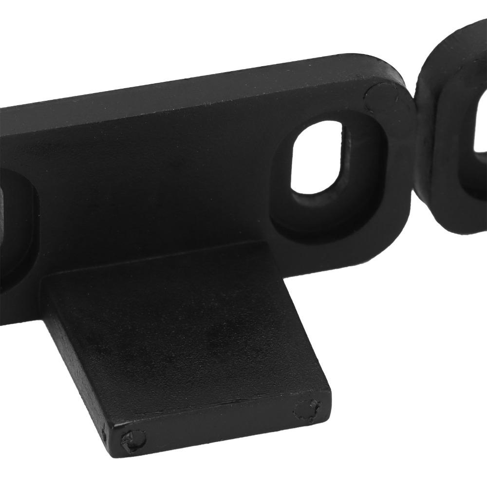 2pcs Black Barn Door Floor Guide POM Floor Mounted Guide Sliding Door Bottom Guide Bypass Doors