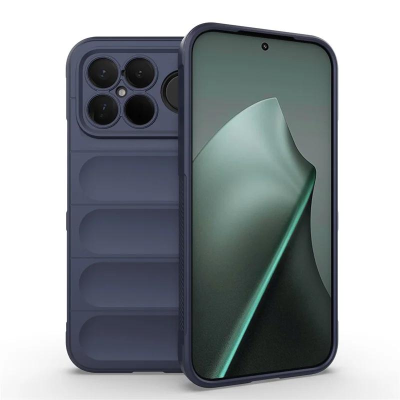Простой силиконовый чехол с ощущением кожи, гибкий, для Xiaomi Poco F8 Ultra F8 Pro, защитная крышка, ударопрочный чехол Capa Shell Fundas