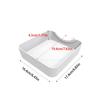 Washer Drain Pan Reusable Lint Filter Accessory with Funnel Front Load Washing Machine Drain Tray for Floor Clean Dry Floor