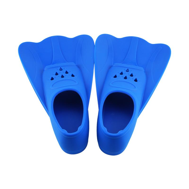 Silicone Short Duck Freestyle Swimming Fins for Adults and Kids-Soft Comfortable Snorkeling & Scuba Diving Training Equipment