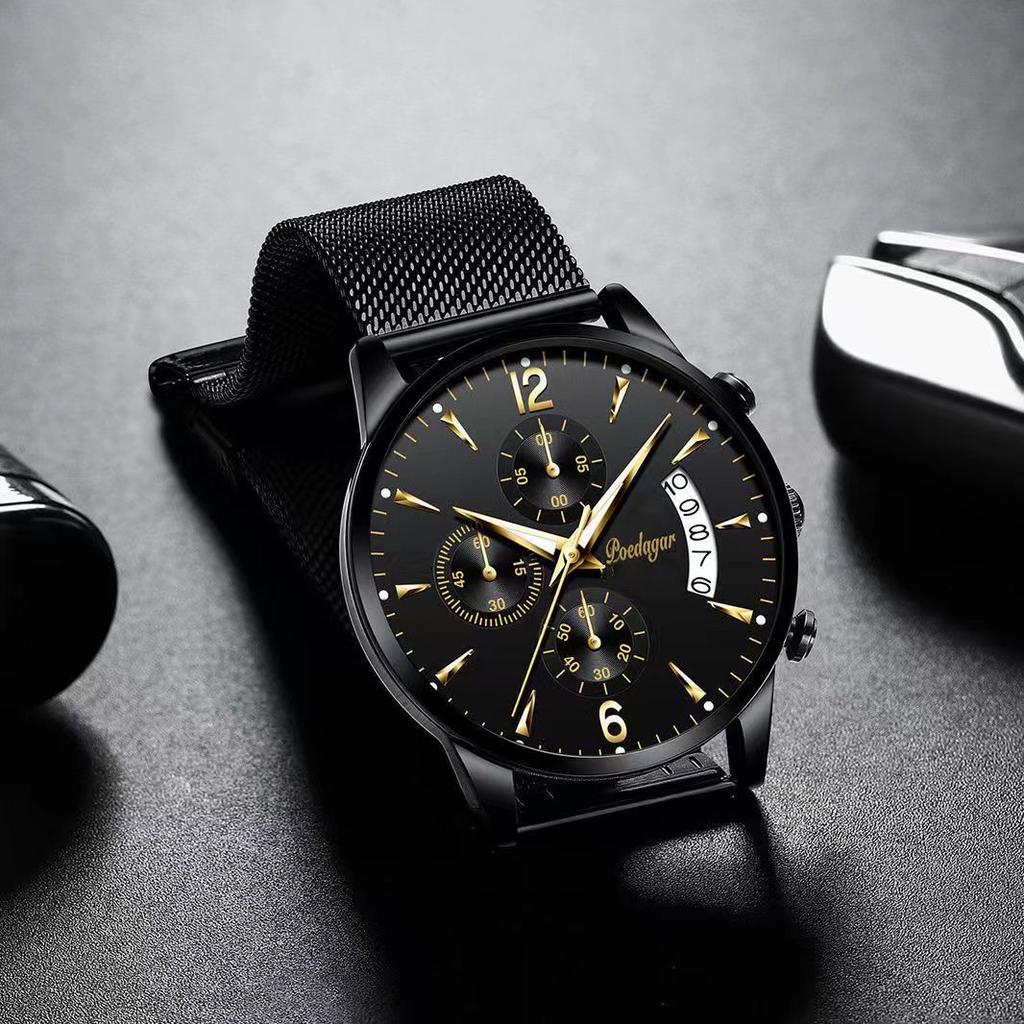 Brand New Fashion Men's Watch Waterproof Luminous Date Sport Watches Luxury Quartz Man Wristwatch Luxury Male Clock