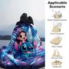 1pc Stitch Printing Blanket - Soft, All-Season Throw for Office Blanket, Car, Travel