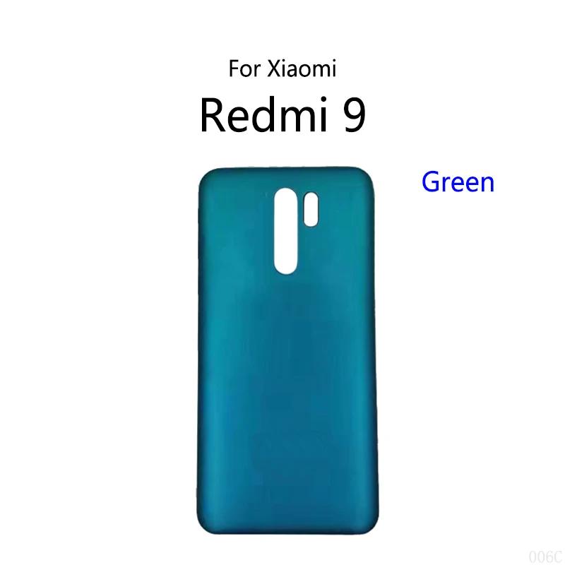 Запасные части Задняя крышка аккумулятора Для Xiaomi Redmi 9 Панель корпуса Крышка аккумулятора Задний корпус