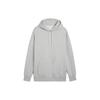 Puma Mmq Solid Color Casual Oversized Hooded Long Sleeve Sweatshirt Men Sweatshirt Light-Gray 624011-04