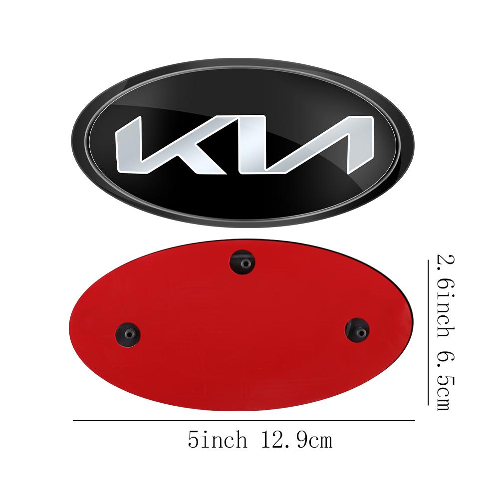 AABIU1 Car Front Hood Emblem Rear Badge Logo Sticker For KIA Sportage Ceed Sorento Cerato Optima Picanto Rio Soul K5 Stonic Niro Forte