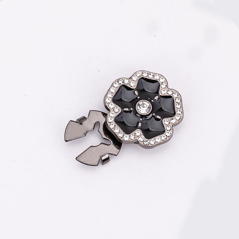 Декоративные запонки и пуговицы для воротника с цветными стразами