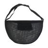 Basketball Storage Bag Mesh Single Ball Bag with Adjustable Shoulder Strap Football Carrier Crossbody Shoulder Bag for Volleyball Rugby Ball Storage
