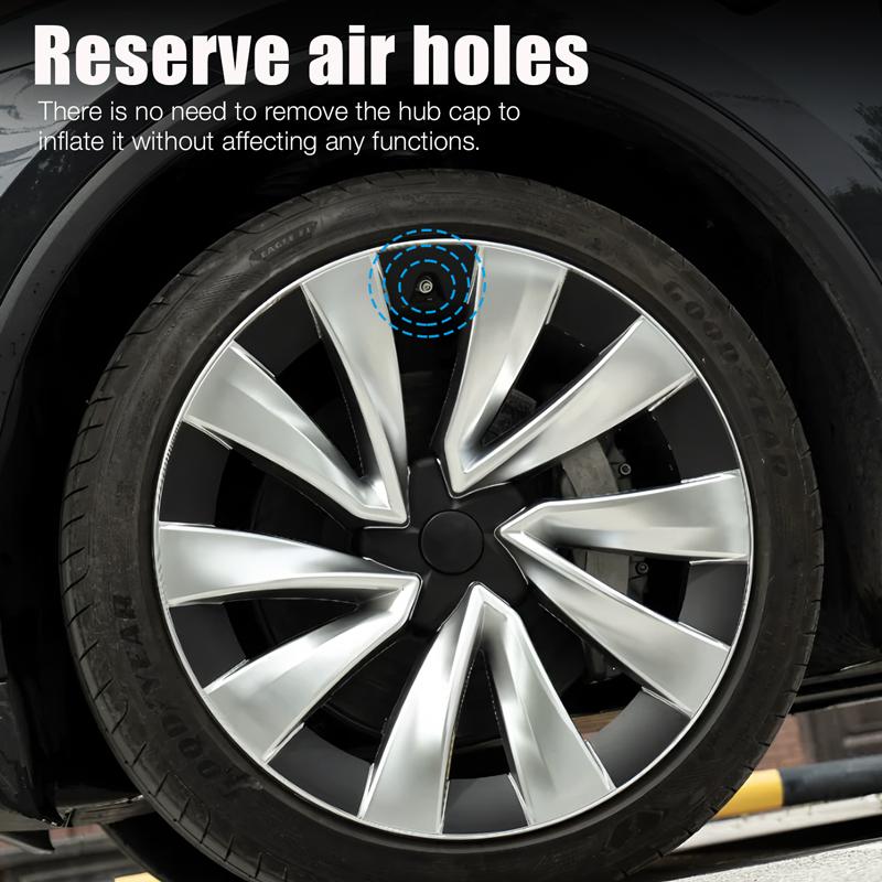 4PCS Hub Caps for Tesla Model Y Juniper 20-Inch Wheel Cover Performance Replacement Helix 2.0 Wheels Full Rim Accessories 2025