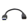 0.2m Type-C Female To USB 3.0 Male Data and Charge Extension Cable for Macbook Chromebook Pixel