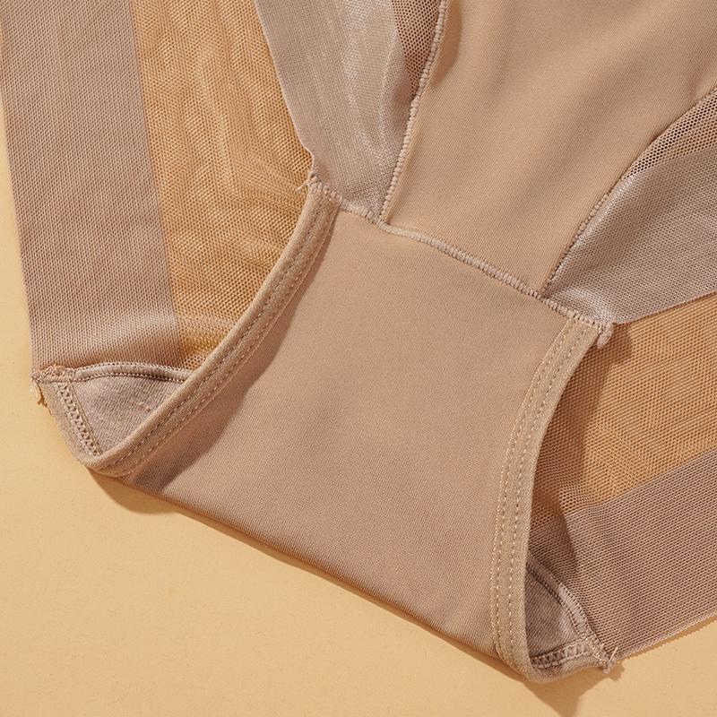 Женские боди-шорты, корректирующие фигуру, женские трусы, дышащее сетчатое нижнее белье, высокоэластичные бесшовные трусы