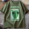 Смешная футболка с мемом про инопланетного кота Dank Meme для унисекс женщин, футболка с мозговым гниением, глупая кринжовая футболка, унисекс оверсайз хлопковые футболки Harajuku