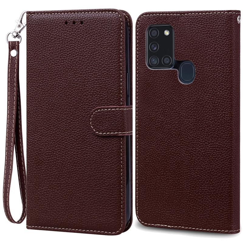 Чехол A21S для Samsung Galaxy A21S Чехол-кошелек из кожи с откидной крышкой для Samsung A21S Чехол A 21s A217F Мягкая силиконовая накладка Fundas