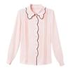 Шифоновая рубашка, женская весенне-осенняя новая модная свободная рубашка больших размеров, тонкие леггинсы в иностранном стиле, рубашка, топ, женская рубашка