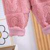 2 dona Bolalar Pijama To'plami Kuz Qish Qalin Issiq O-bo'yin Bir xil Rangli O'g'il Qizlar Termal Ichki Kiyim Uzun Yengli