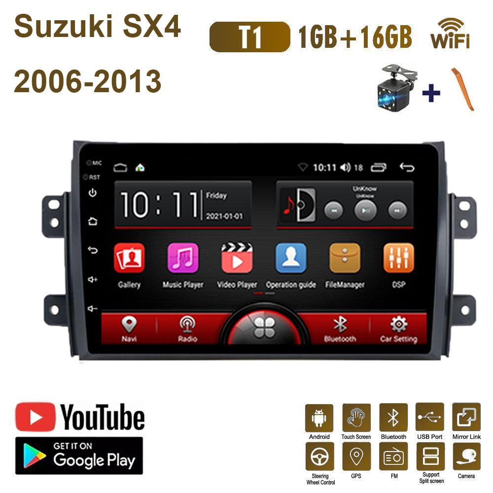 Автомобильное радио на базе Android для Suzuki SX4 2006-2013 Fiat Sedici 2005-2014 мультимедийный видеоплеер с навигацией 2din стерео аудио 1 + 16 ГБ