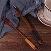 Dessert Sugar Mixing Long Handle Wooden Stirring Teaspoon Stirrer Coffee Scoop Espresso Spoon