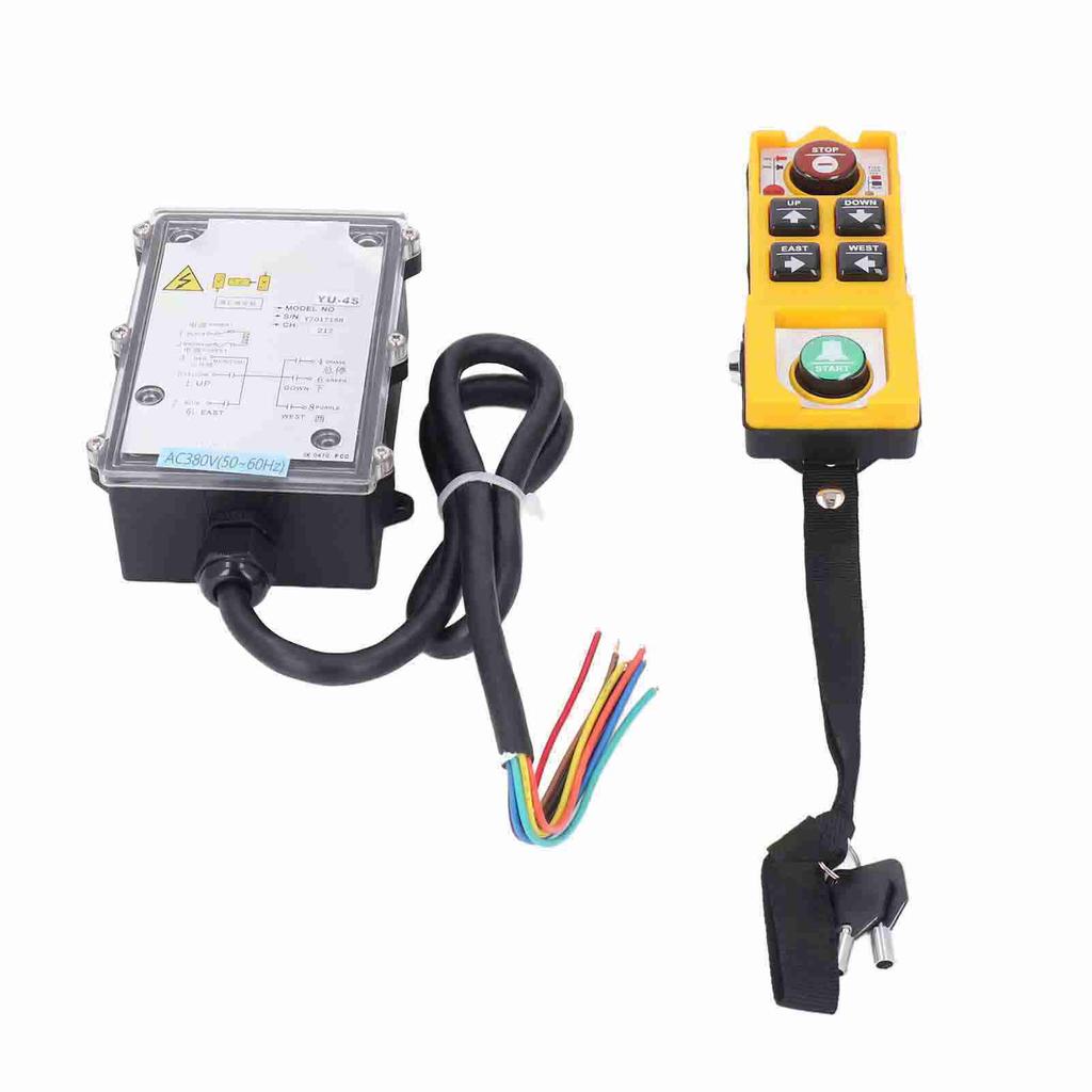 AC380V 100m беспроводной крановый пульт дистанционного управления водонепроницаемый анти-падения электрический промышленный пульт дистанционного управления с