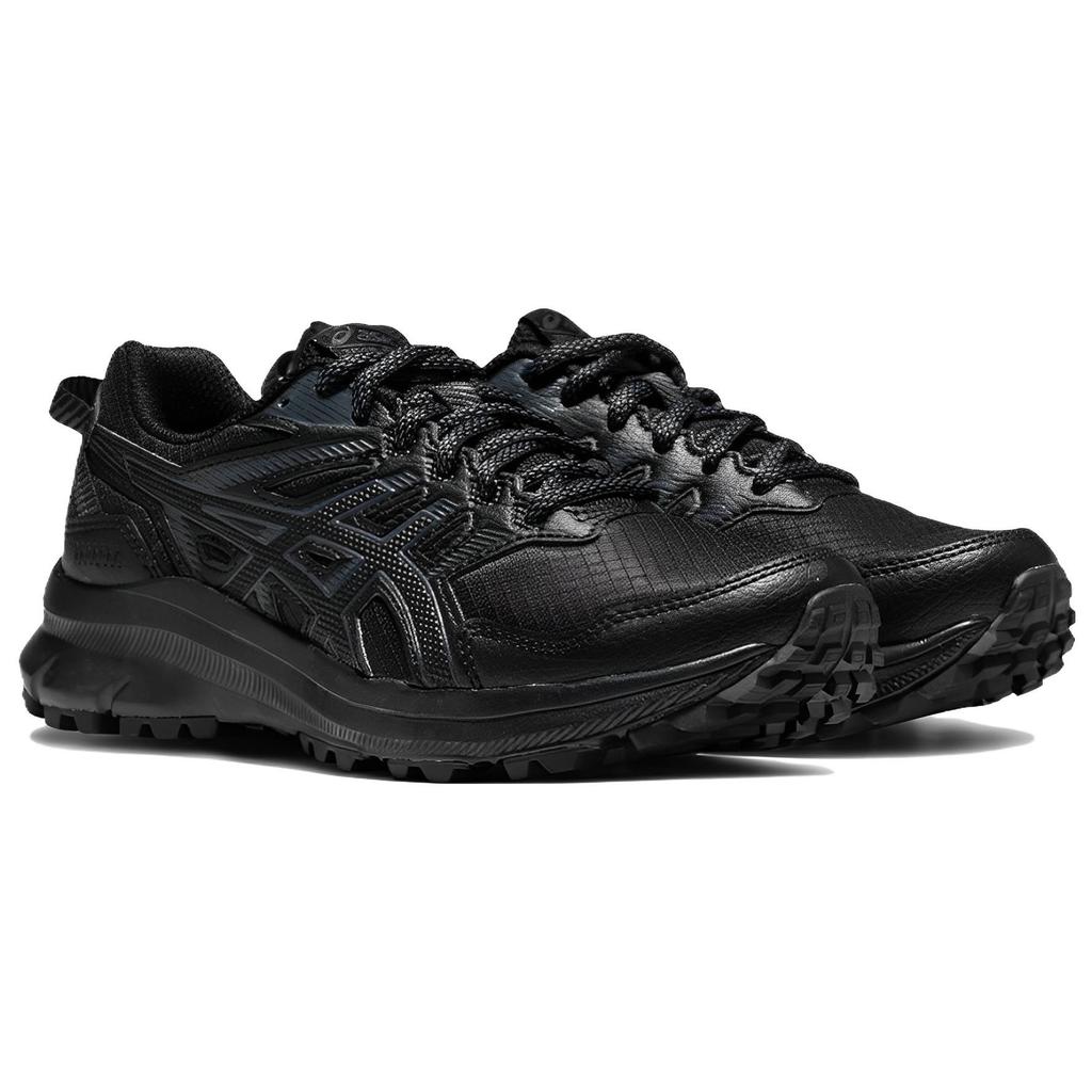 Asics Trail Scout 2 Comfortable Versatile Fabric Synthetic Leather Low-Top Trail Running Shoes Women Sneaker Black 1012B039-002
