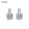 Lindon Women's Zircon Copper Alloy Earrings - Wedding Party Gift Pendant Earrings