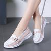 Women Casual Walking Hollow Slip On Flat Shoes Loafers for Women Loafer Shoes Women Genuine Leather Shoes