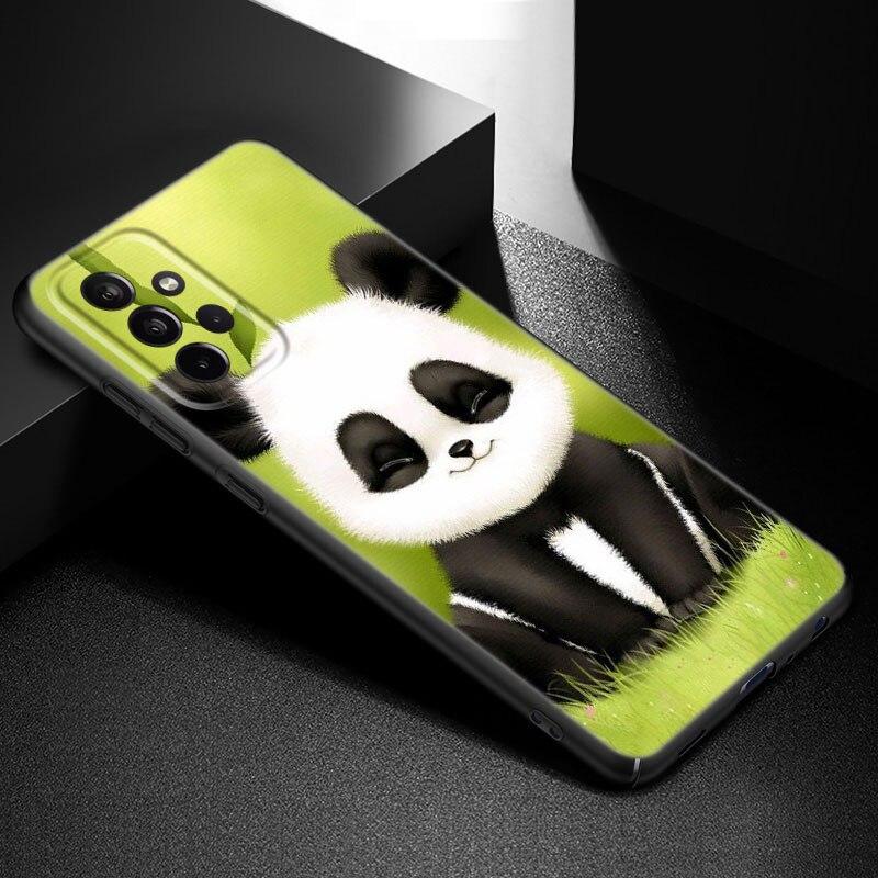 Чехол для телефона с китайским медведем и пандой для Samsung Galaxy A21 A30 A50 A52 S A13 A22 A32 A33 A53 A73 5G A11 A12 A31 A51 A70 A71 A72