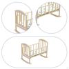 1:12 Miniature Crib Bed Accessories Modern Dolls House Furniture Toy Doll Cradle Ornaments Pretend