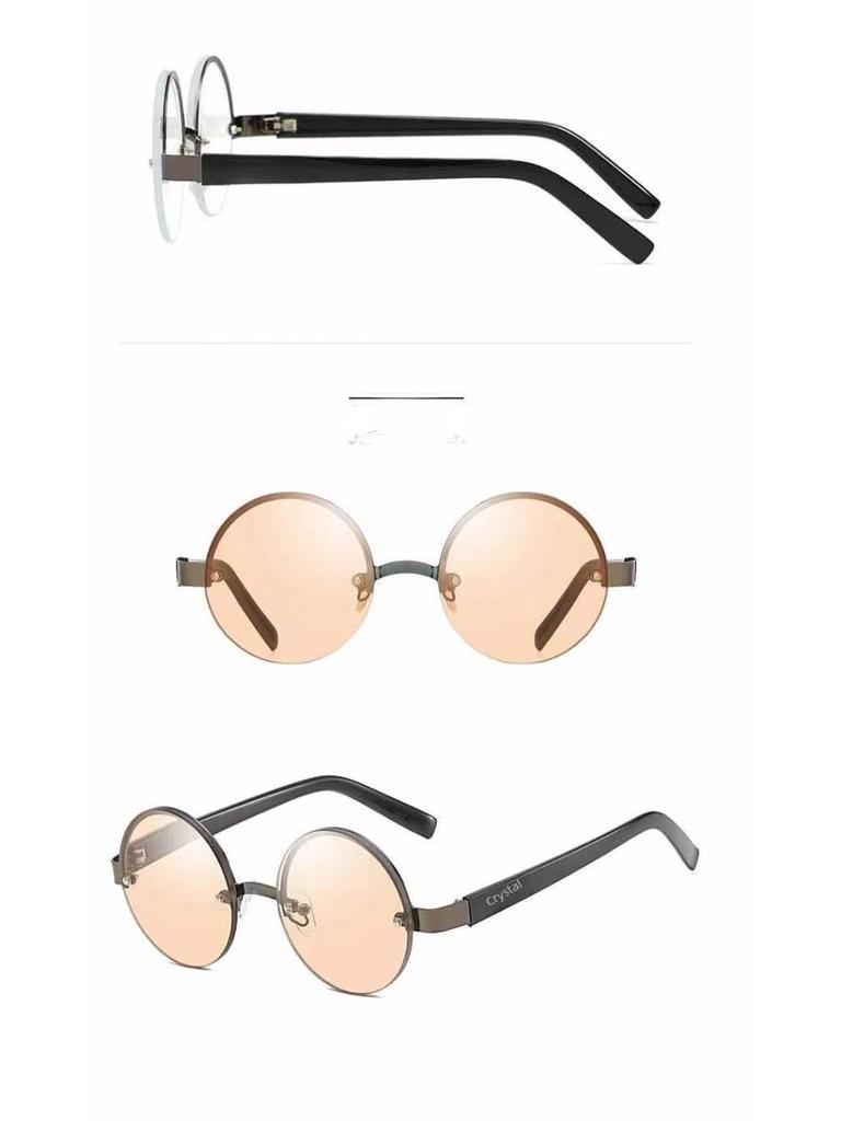 Men's Retro Round Anti-Fatigue Reading Glasses with HD Scratch-Resistant Crystal Lenses