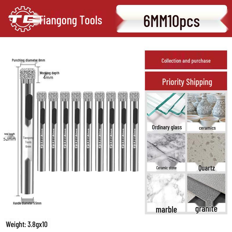 Tiangong Glass & Tile Hole Saw for Drilling and Enlarging Marble and Tile Holes