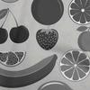 Cotton Flex Light Gray Fabric Fruits Craft Projects Decor Fabric Printed By The Yard 40 Inch