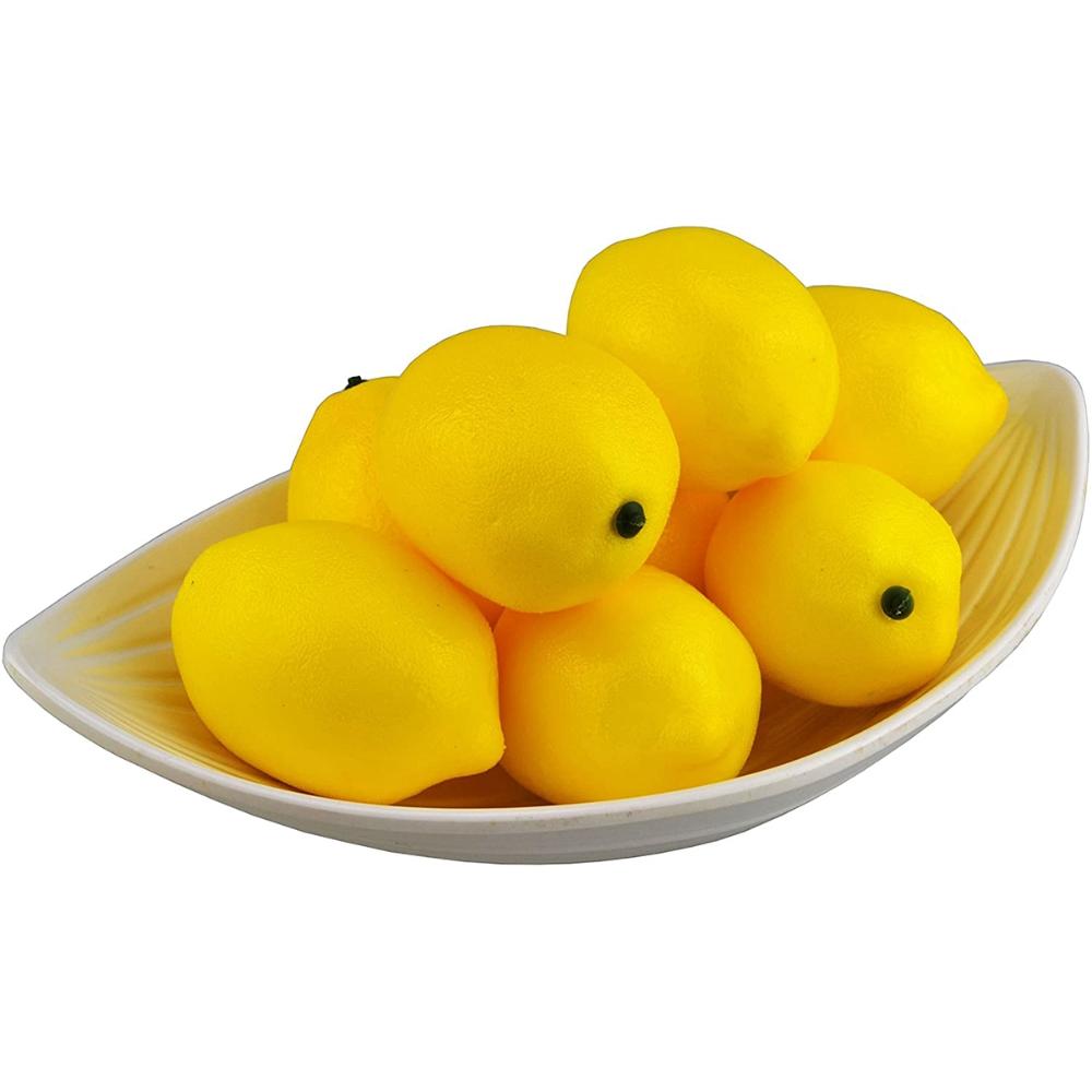 6/10 шт. Фотография Реалистичные Кухня Дом Искусственные Фрукты Искусственный Лимон Симуляция Украшение
